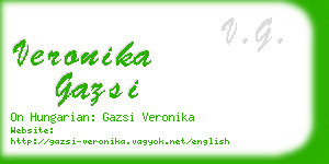 veronika gazsi business card